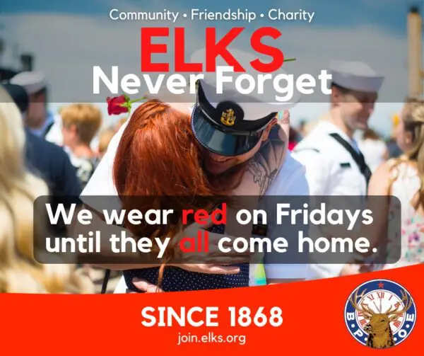 Elks wear Red-Friday